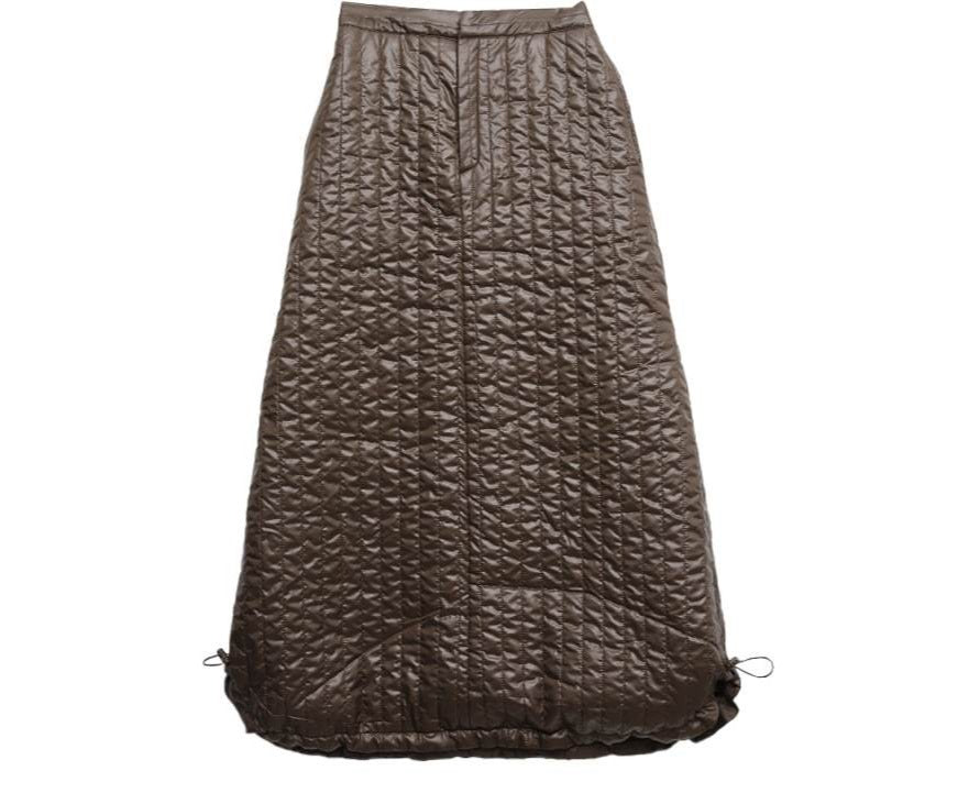 A-Line Quilted Long Skirt