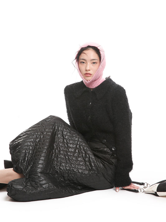 A-Line Quilted Long Skirt